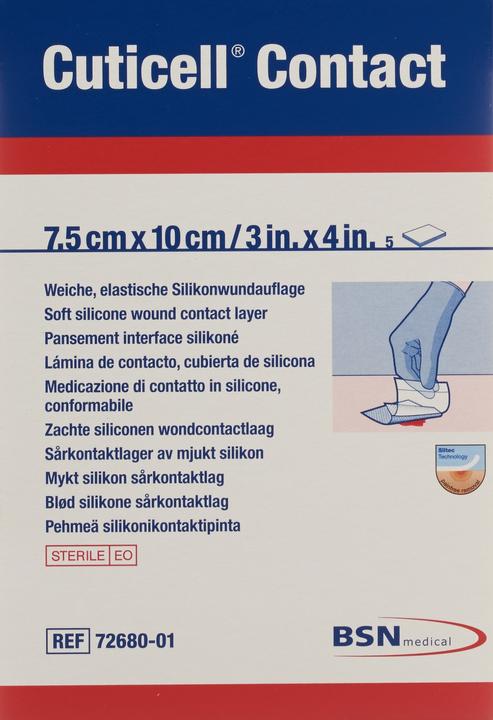 Produktbild BSN Contact Silikonwundauflage 7.5x10cm (5 x)