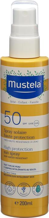 Image du produit Mustela Haute protection (Spray solaire, SPF 50, 200 ml, 240 g)
