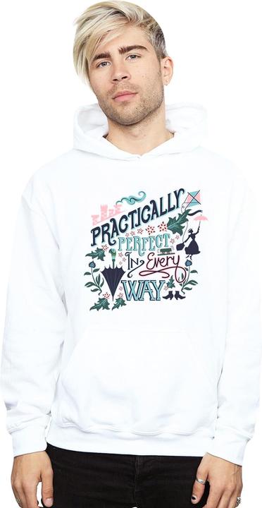 Immagine prodotto Disney Mary Poppins Practically Felpa con Cappuccio Uomo (L)
