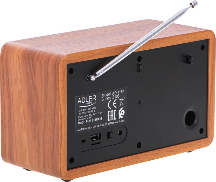 Immagine prodotto Adler AD 1184 (FM, DAB, AM, Bluetooth)