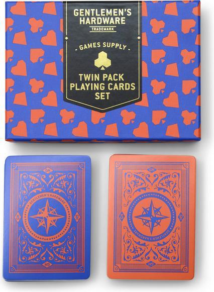 Actual product image Gentlemen's Hardware Twin Pack Playing Cards (English)