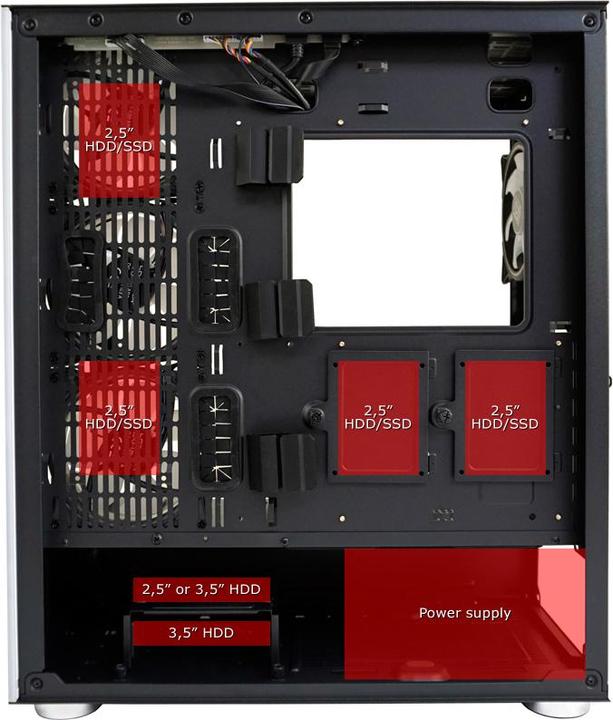 Actual product image LC-Power Gaming 808B - Skylla X (mATX, Mini-ITX, ATX)
