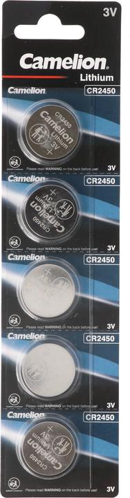 Actual product image Camelion CR2450 Lithium Batterie im praktischen 5er Set (5 pcs., CR2450, 550 mAh)