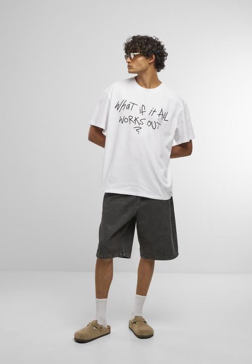 Actual product image Mister Tee MisterTee It All Works Out Wording Oversize Tee - 201313 (XXL)