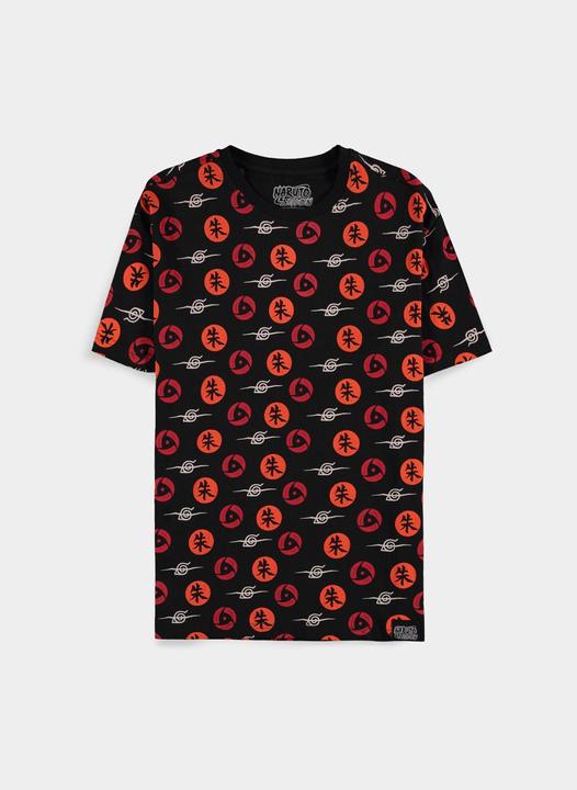 Actual product image Difuzed NARUTO SHIPPUDEN - Naruto Symbols - T-shirt Noir Homme (L) (L)