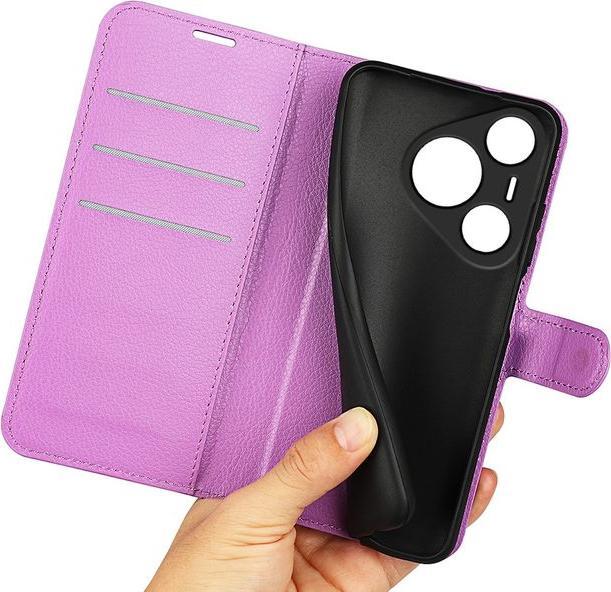 Actual product image MU Classic Litchi Leather Bookcover Series (Honor 70 Pro)