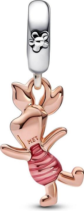 Immagine prodotto Pandora Ciondolo Disney Winnie the Pooh Piglet (Metallo, placcato oro rosa, Argento 925, Smalto)