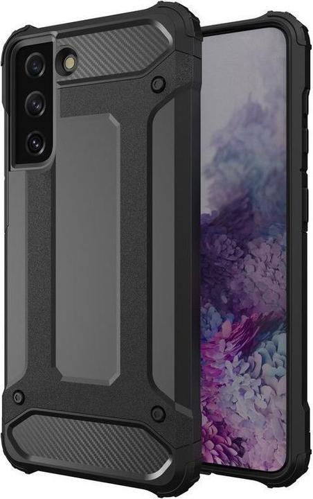 Produktbild Hurtel Hybrid Armor Case Tough Rugged Cover for Samsung Galaxy S22 Ultra black (Samsung Galaxy S22 Ultra)