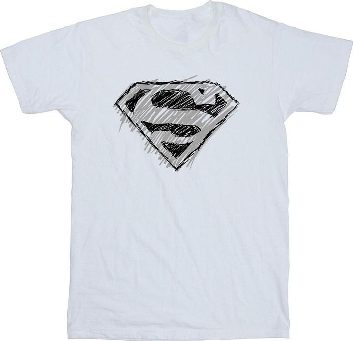 Superman Logo Sketch TShirt (5XL)