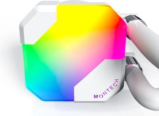 Actual product image Montech Hyper Flow ARGB 360 AIO, White