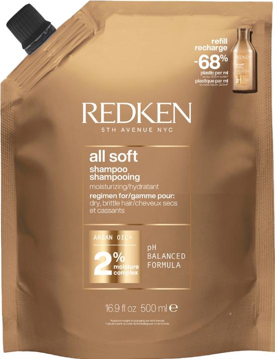 Actual product image Redken All Soft Shampoo Refill Pouch (500 ml, Liquid shampoo)