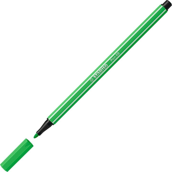 Immagine prodotto STABILO Pennarello premium - Pen 68 - confezione da 10 - verde foglia (Verde foglia, 10 x)