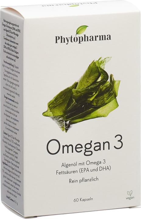 Phytopharma Omegan 3 Vegan Algenoel Kapseln (1 Stück, Kapseln, 75 g)
