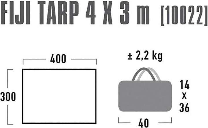 Produktbild High Peak Fiji Tarp 4x3m (Tarp, 2.33 kg)