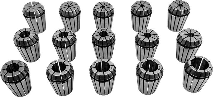 Actual product image Paulimot ER25-Spannzangen-Set 2-16 mm 15-teilig im ALU-Kasten