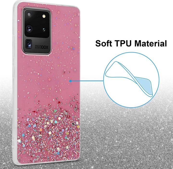 Image du produit Cadorabo Couverture TPU paillettes scintillantes (Samsung Galaxy S20 Ultra)