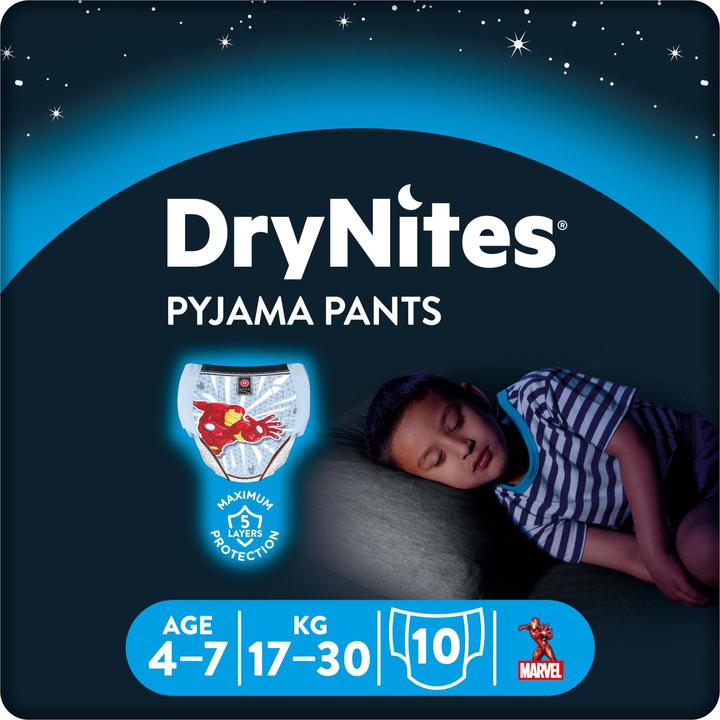 Produktbild Huggies DryNites 4-7 Jahre (Gr. M, Tragepack, 10 Stück)
