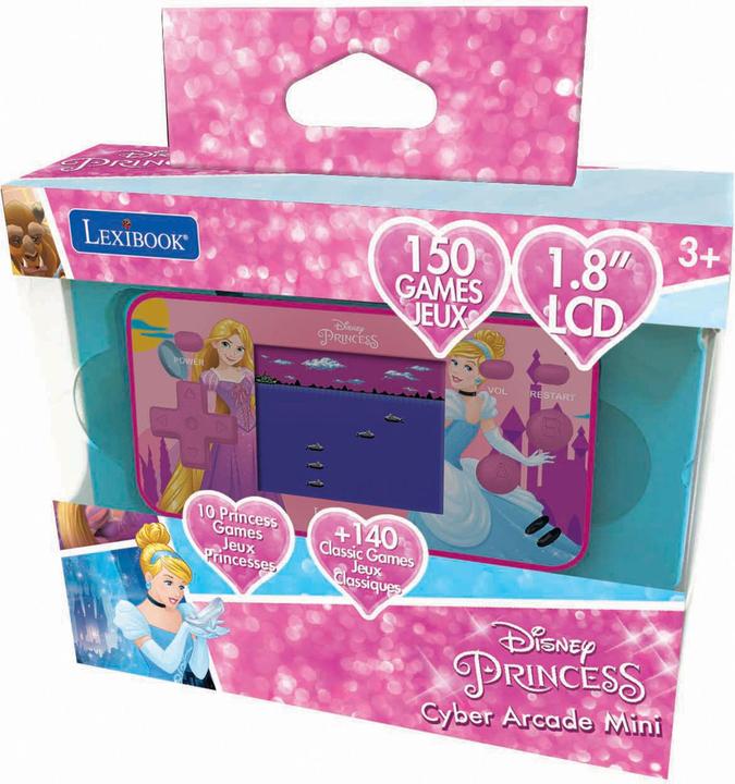 Produktbild Lexibook Disney Prinzessin Cyber Arcade Pocket Spielkonsole Display 1,8 Zoll 150 Spiele 10 Disney Prinzessin