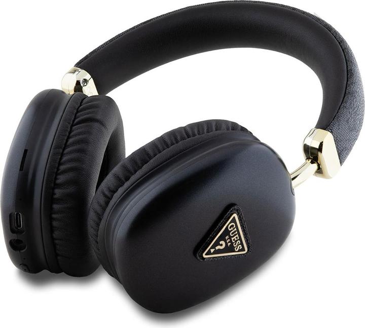 Produktbild Guess PU Leather 4G Triangle Logo Earphones - black (32 h, Kabellos)