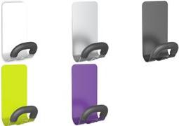 Actual product image Alba Coat hook "PMMAG2", magnetic, 1 hook, silver with magnetic holder, suitable for all steel floors