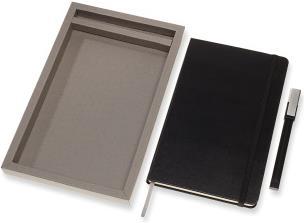 Actual product image Moleskine Set notebook, Large/A5, black + ballpoint pen (A5, Lined, Hardcover)