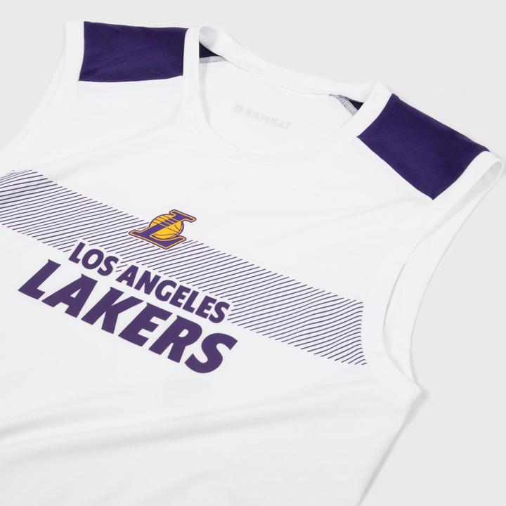 Produktbild Tarmak Damen/Herren Basketball Funktionsshirt NBA Los Angeles Lakers - UT500 weiss (L)