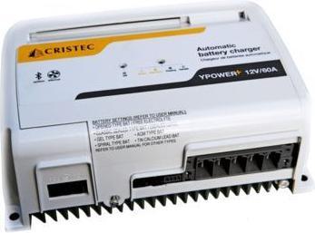 Cristec Batterieladegerät mit 4 Ausgängen - ohne Lüfter. bluetooth (12V, 40 A)