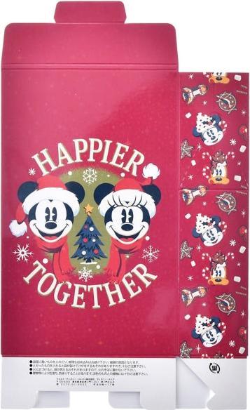 Actual product image Disney Mickey & Minnie gift bag box type (XS) Christmas (Gift box)