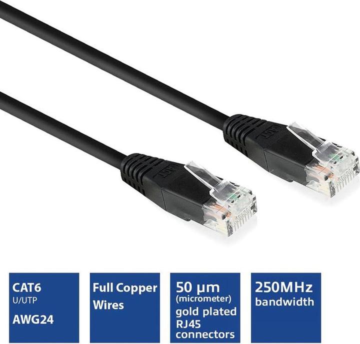 Produktbild Ewent ECON-Line Patch-Kabel (U/UTP, CAT6, 2 m)