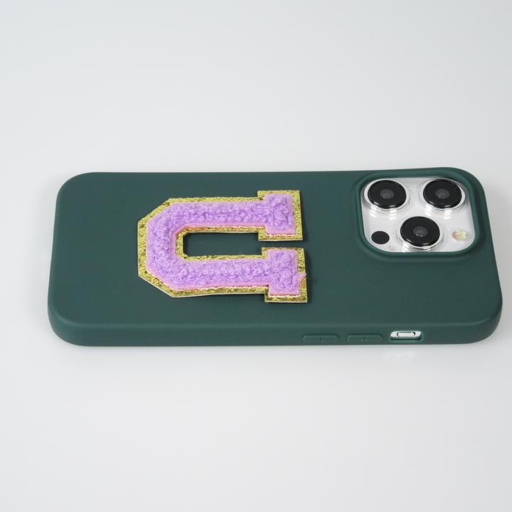 Image du produit PhoneLook Autocollant sticker pour téléphone/tablette/ordinateur brodé en 3D violet Lettre B