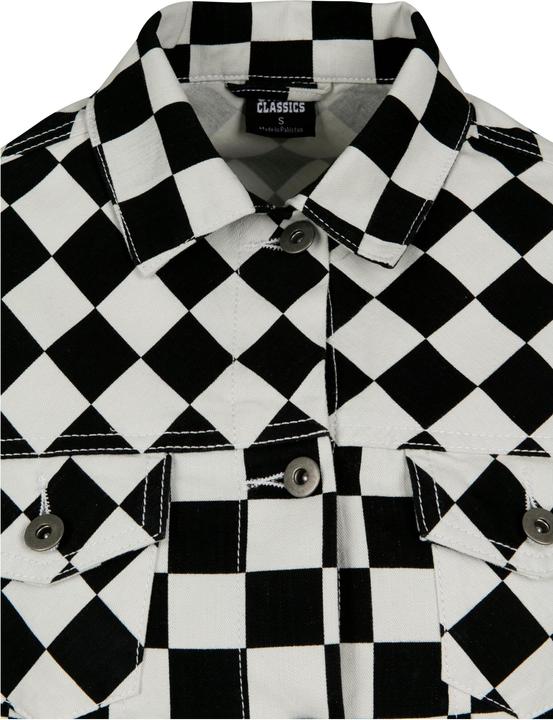 Actual product image Urban Classics Ladies Short Check Twill Jacket (M)