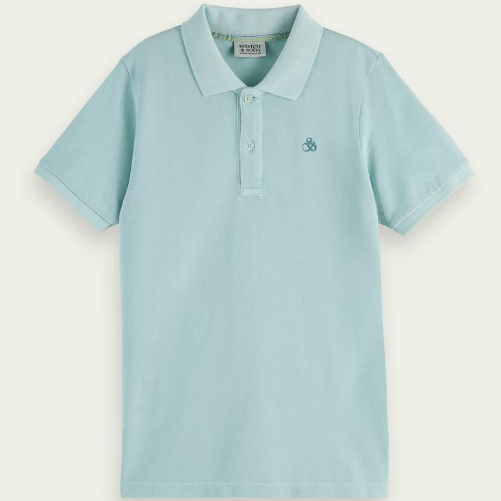 Scotch Shrunk „Garment Dye“ Poloshirt aus Piqué (176)
