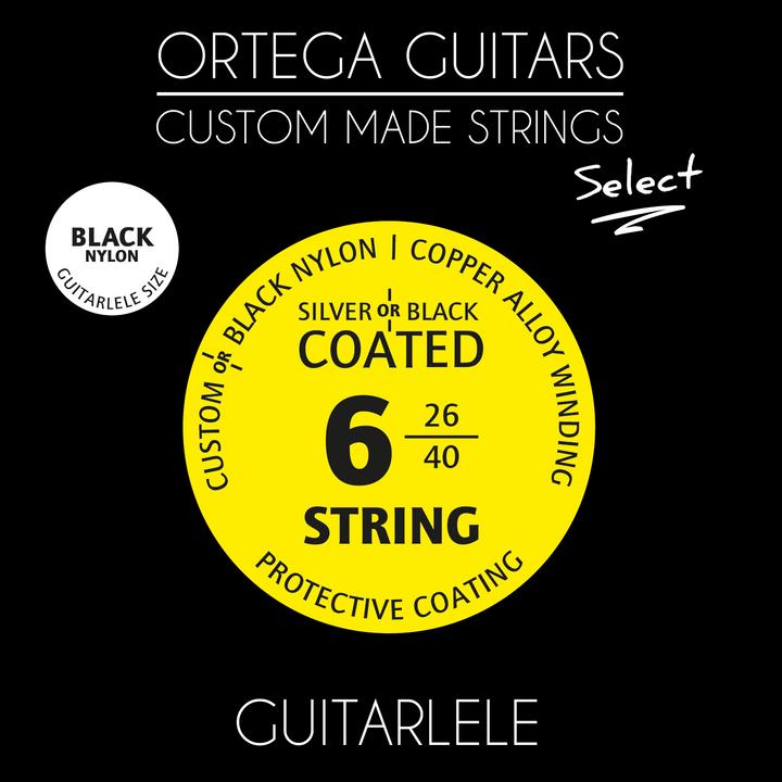 Image du produit Ortega Guitarlele cordes en nylon - noir coated (Guitare, Ukelelele)