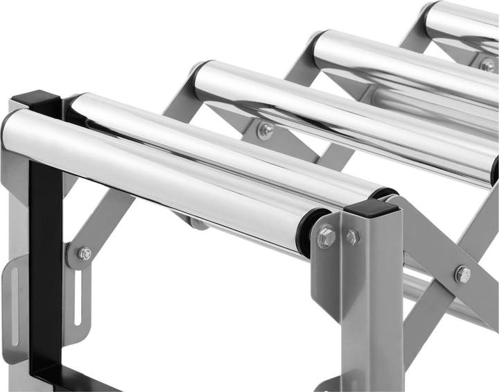 Produktbild MSW Mobile Rollenbahn Förderanlage 130 kg 147 cm 9 Rollen höhenverstellbar faltbar