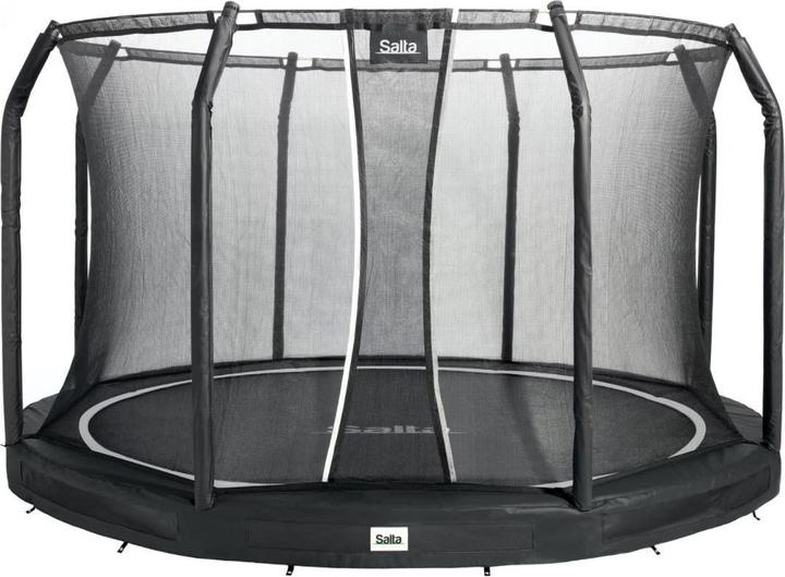 Salta Premium Ground - trampolino autogestito con rete a vela - 251 cm - Zwart (251 cm)