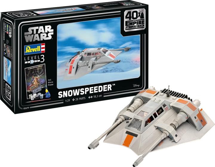 Actual product image Revell 05679 Star Wars Snowspeeder 40th Anniversary Science Fiction Kit 1:29
