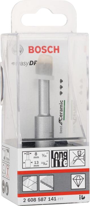 Immagine prodotto Bosch Professional Zubehör Trapano diamantato a secco Easy Dry Best per ceramica, 8 x 33 mm (8 mm)