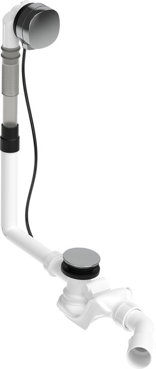 Produktbild Duravit Ab-/Überlaufgarnitur QUADROVAL mit Wanneneinlauf chrom (Überlaufgarnitur, 1/2")