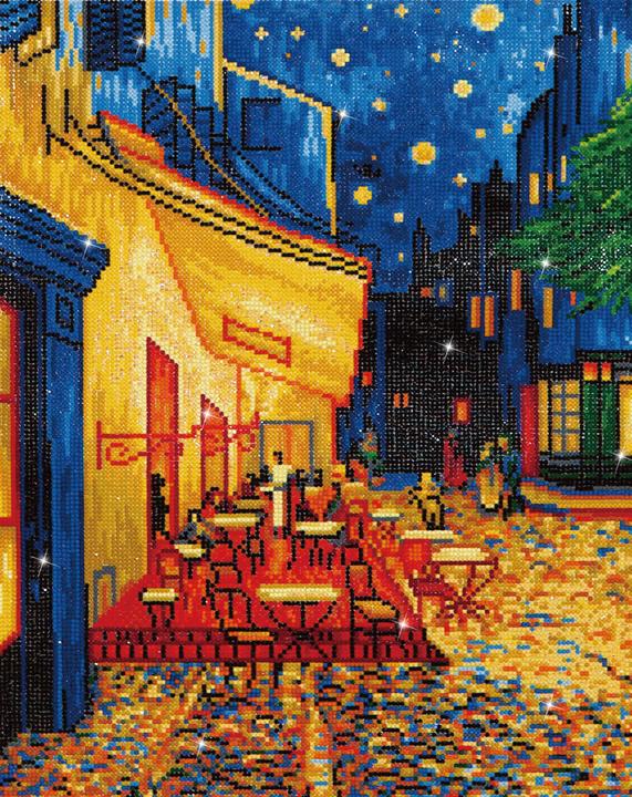 Image du produit Diamond Dotz Kit de bricolage Café At Night (Van Gogh) 42 x 52 cm