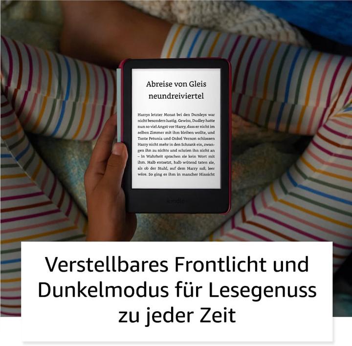 Actual product image Amazon Kindle Kids 2022 eReader with 300 ppi, 16GB, Space Whale (6", 16 GB, Pink)
