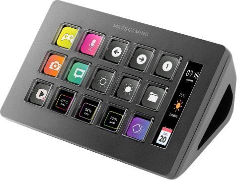 Actual product image Mars Gaming Console De Streaming Stream Deck Slim Msd-One (Noir)