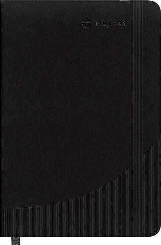 Foraze Notebook Foray Classic Piqûre à cheval A4 Quadrillé Couverture souple noire (A4, Quadrillé, Couverture souple)