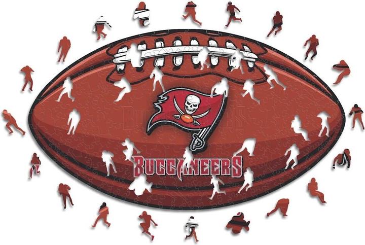 Produktbild Iconic NFL - Tampa Bay Buccaneers – Football mit Logo - Holz Puzzle Grösse S (150 Teile) (150 Teile)