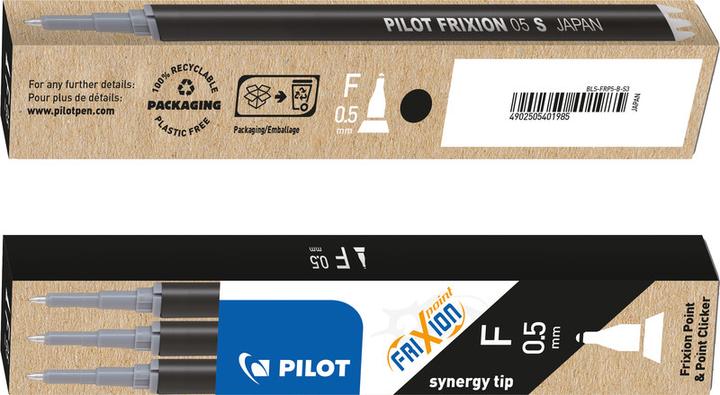 Produktbild Pilot FriXion Refill Point (Ersatzmine, Schwarz, 0.50 mm)