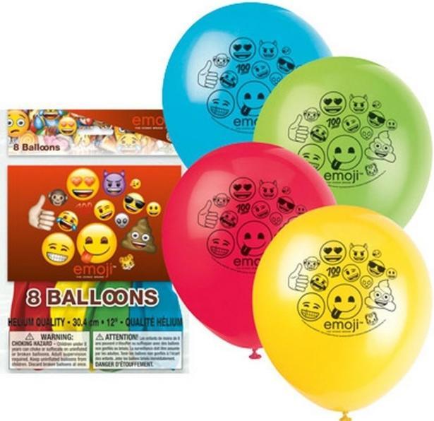 Produktbild Haza Witbaard Ballons Emoji, 8st. (1 x)