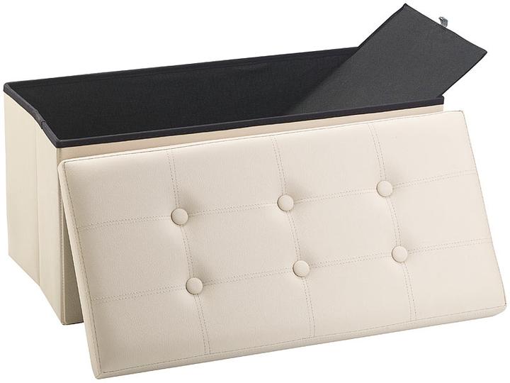 Produktbild Infactory 2er-Pack Faltbare 2in1-Sitzbank und -truhe