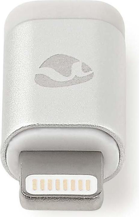 Productafbeelding Nedis Lightning-adapter | Apple Lightning 8-pins | USB Micro-B-aansluiting | Verguld | Aluminium | (Bliksem, USB Micro-B)