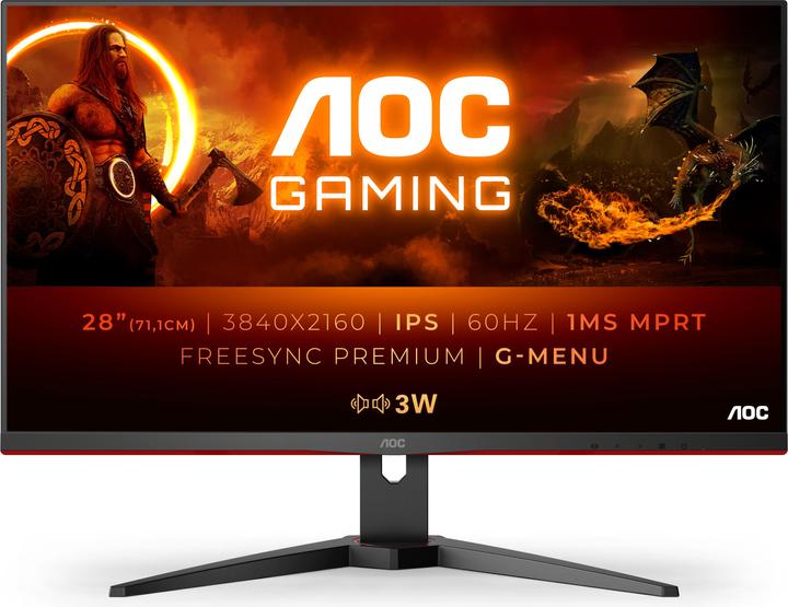 AOC U28G2AE/BK (3840 x 2160 Pixel, 28")