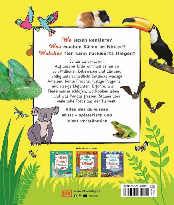 Actual product image Was weisst du über Tiere? (German, Frauke Bahle, Frauke Bahle|DK Verlag - Kids, 2018)
