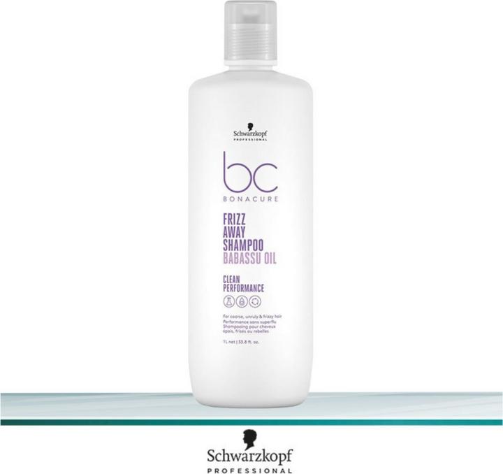 Actual product image Schwarzkopf Professional BC Bonacure Frizz Away Shampoo (1000 ml, Liquid shampoo)